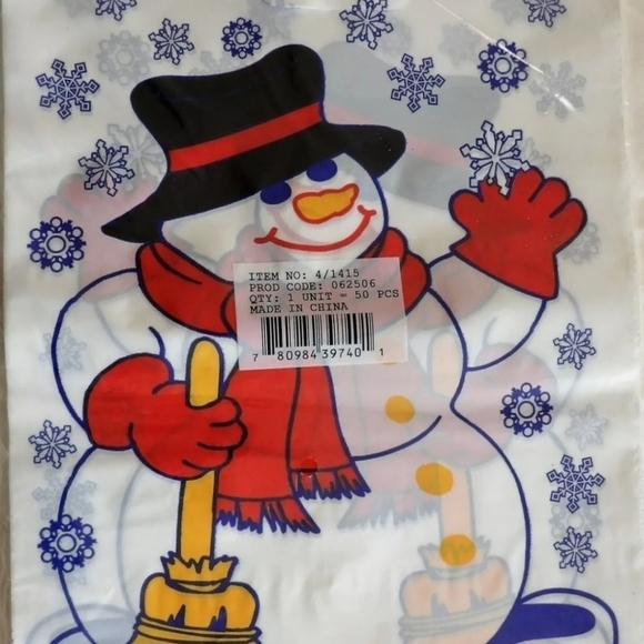 Snowman loot bags jumbo size - Picture 3 of 3
